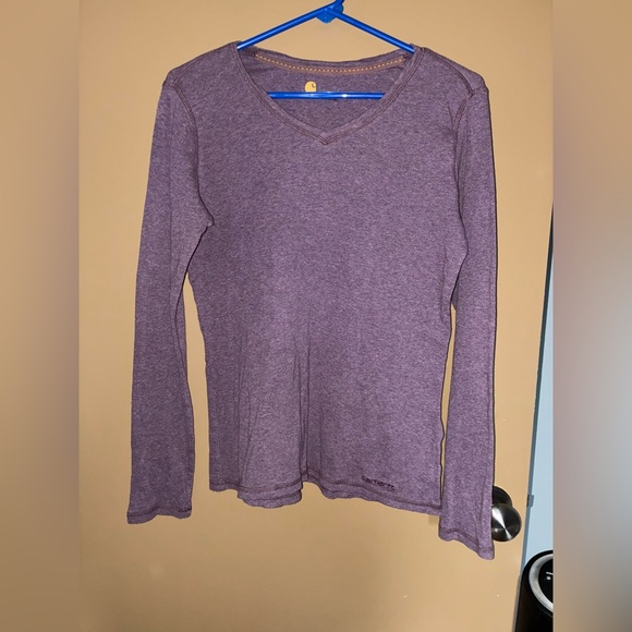 Carhartt Tops - Carhartt Maroon V-Neck Shirt